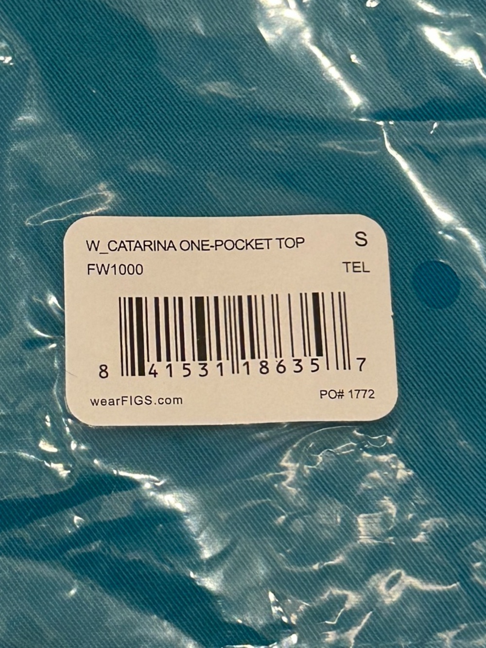 Figs Scrub Set. Teal. Size Small - Picture 2 of 4